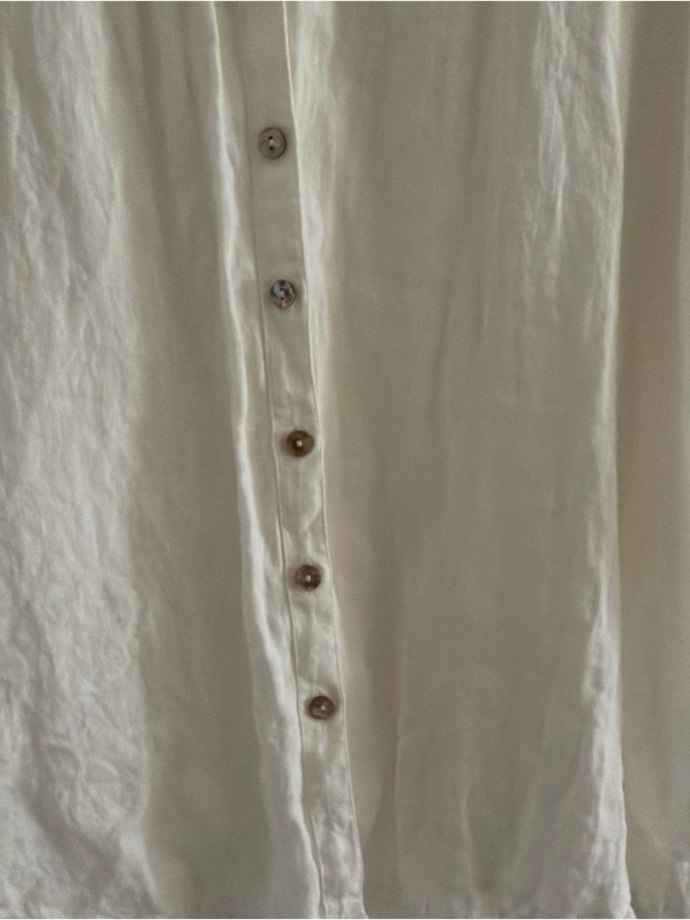Grae Cove Women's Linen Oversized Boxy  Top Size XXL White Button Up Lagenlook - Picture 9 of 10